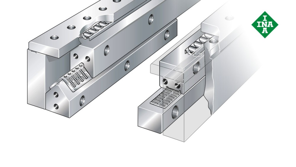 Sistemas de guiado lineal de Schaeffler: Sistemas cerrados con jaulas planas de agujas y de rodillos cilíndricos